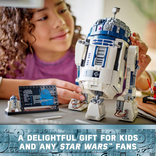 LEGO Star Wars R2-D2 Building Toy Set - Play or Display Star Wars Toy - Includes 25th Anniversary Darth Malak Minifigure