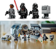 LEGO Star Wars TIE Bomber Model Building Kit Starfighter with Gonk Droid Figure, Darth Vader Minifigure and Lightsaber