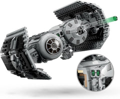 LEGO Star Wars TIE Bomber Model Building Kit Starfighter with Gonk Droid Figure, Darth Vader Minifigure and Lightsaber