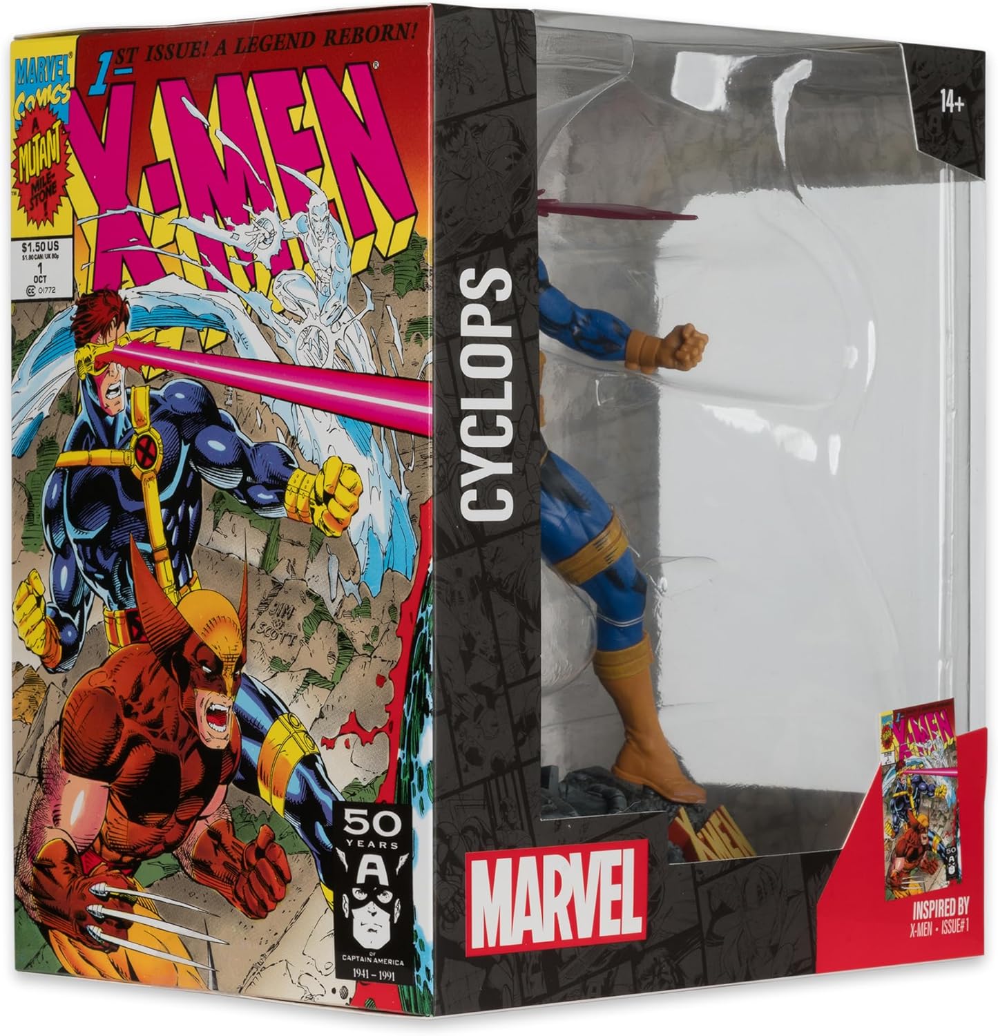 McFarlane Toys - Marvel Cyclops 1:10th Scale Collectible with Scene