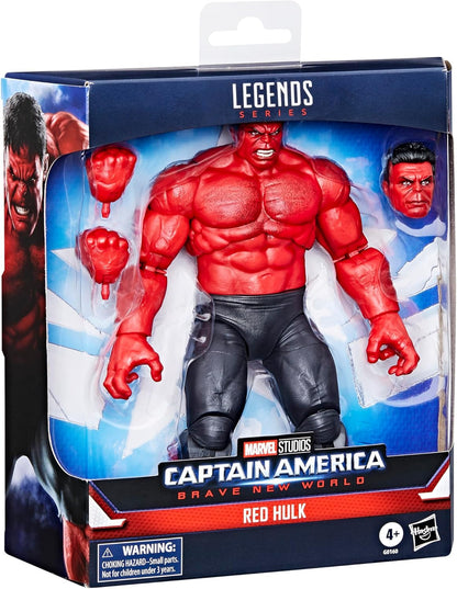 Marvel Legends Series Red Hulk, Captain America: Brave New World Collectible Deluxe 6 Inch Action Figure