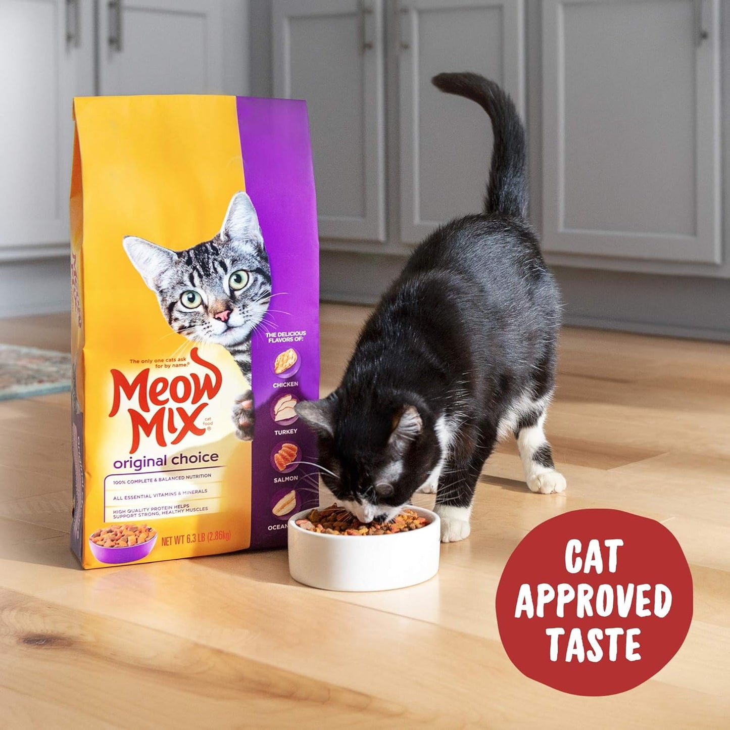 Meow Mix Original Cat Food, 6.3 Pound, Complete & Balanced Nutrition