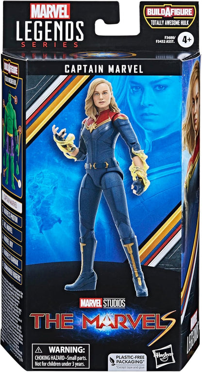 Marvel Legends Series Captain Marvel, The Marvels 6-Inch Collectible Action Figures, Toys for Ages 4 and Up