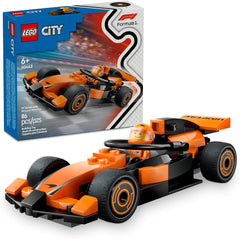 LEGO City F1 Driver with McLaren Race Car Toy with a Driver Minifigure