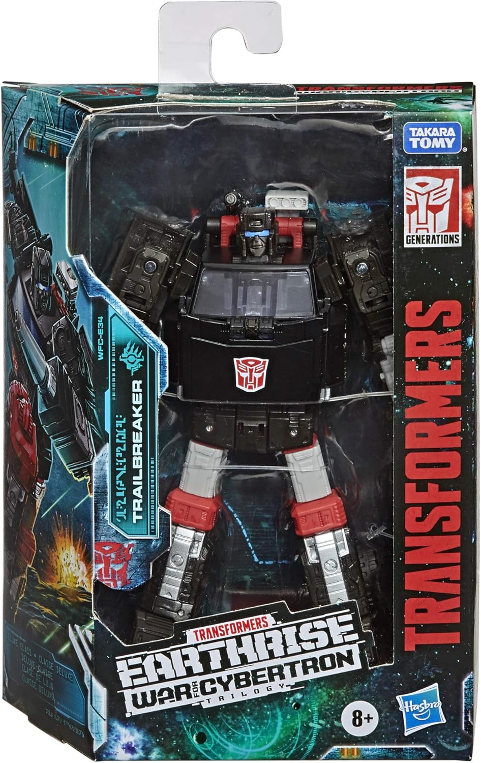 Transformers Toys Generations War for Cybertron: Earthrise Deluxe WFC-E34 Trailbreaker Action Figure - Kids Ages 8 and Up, 5.5-inch