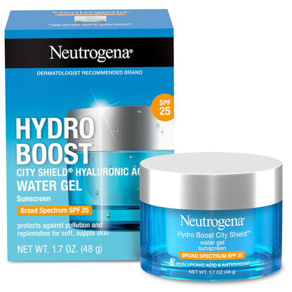 Neutrogena Hydro Boost Face Moisturizer with SPF 25, Oil-Free Water Gel Face Lotion 1.7 oz