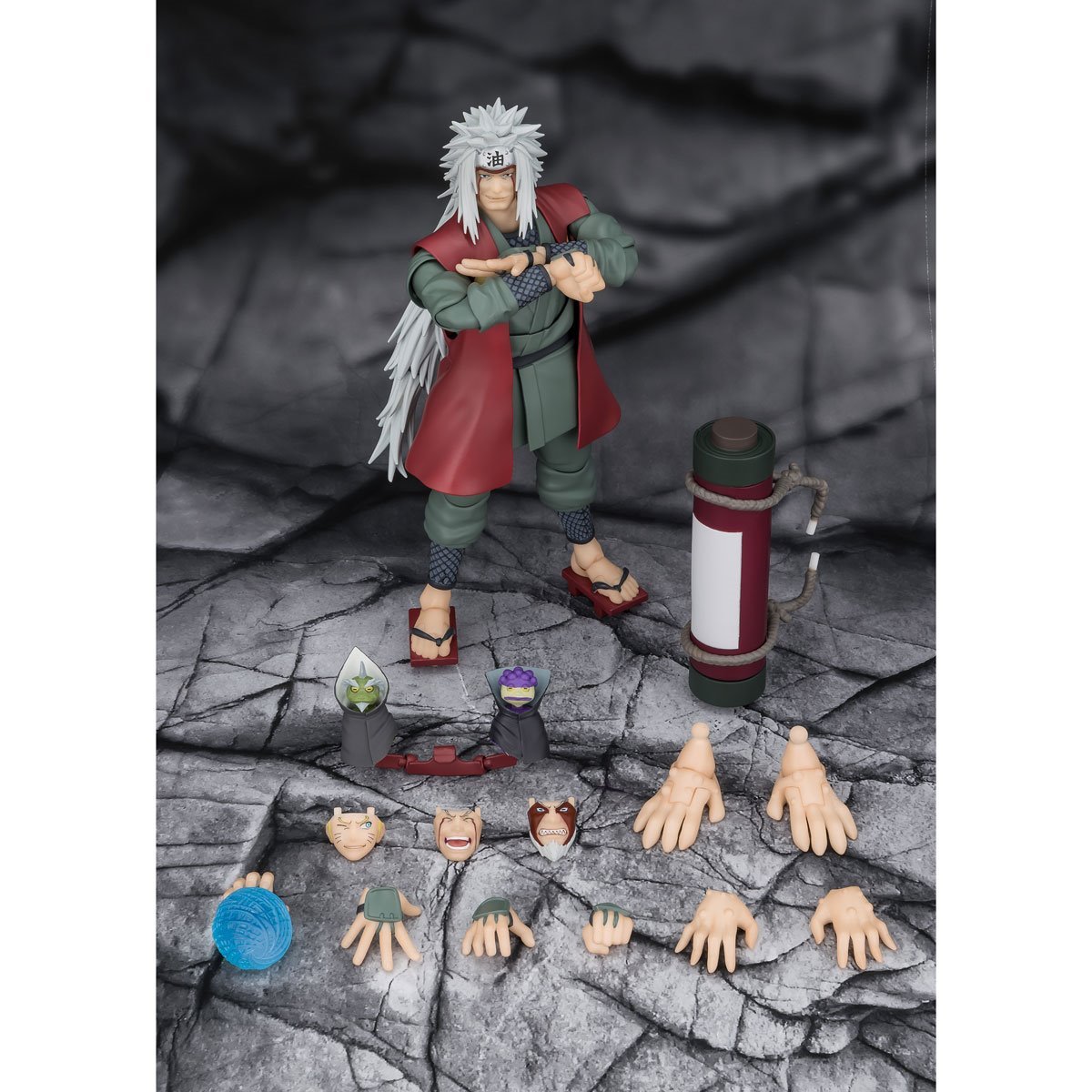 TAMASHII NATIONS - Naruto Jiraiya Hidden Leaf Heroic Master Sage Mode Set S.H.Figuarts Action Figure