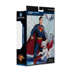 McFarlane Toys - DC Multiverse Theatrical Deluxe Superman Movie: Superman and Krypto 7-Inch Scale Action Figure