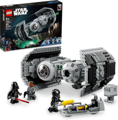 LEGO Star Wars TIE Bomber Model Building Kit Starfighter with Gonk Droid Figure, Darth Vader Minifigure and Lightsaber