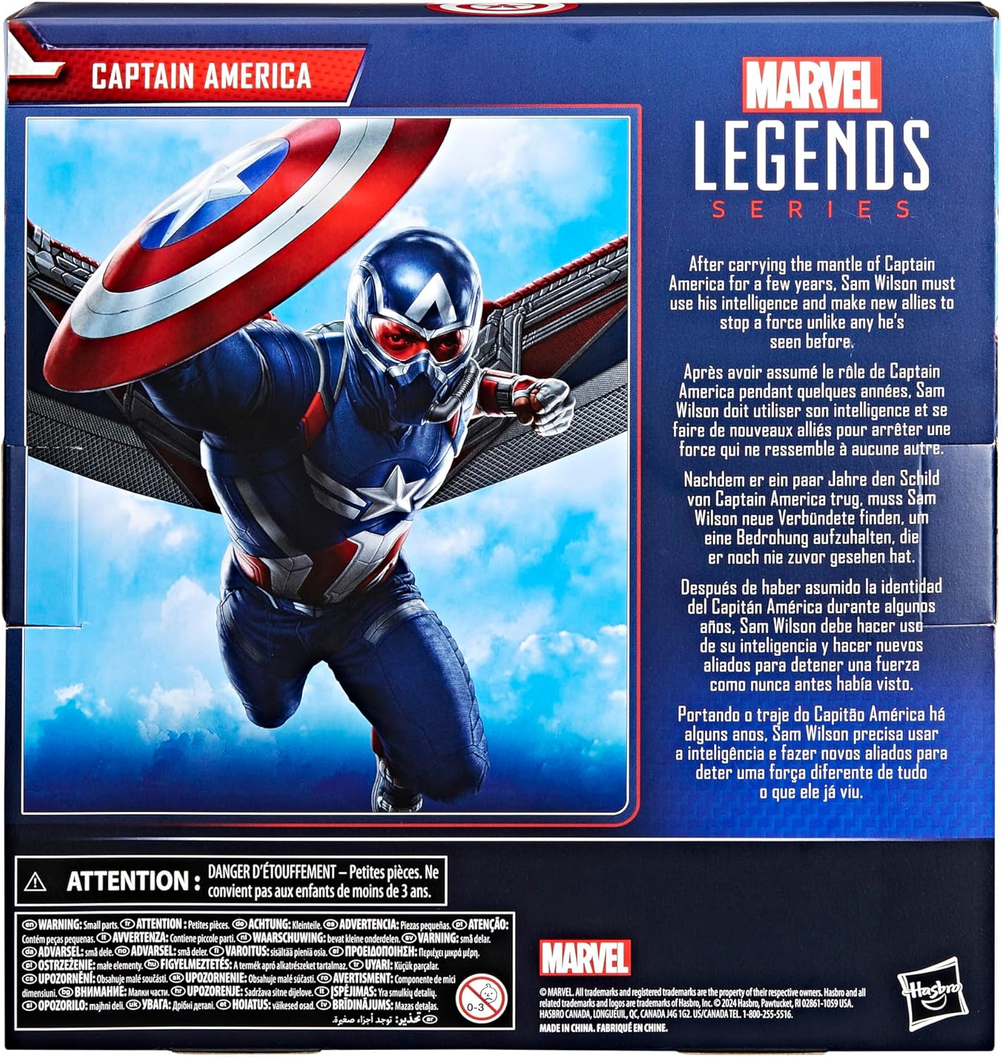 Marvel Legends Series Captain America Collectible Captain America: Brave New World Deluxe 6 Inch Action Figure