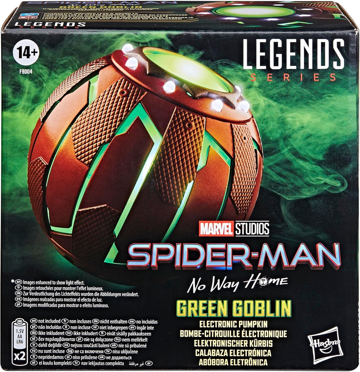 Marvel Legends Series Green Goblin Electronic Pumpkin, Spider-Man: No Way Home Adult Collectible Roleplay Gear