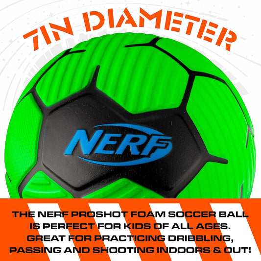 NERF Foam Mini Soccer Ball -  Indoor & Outdoor Ball