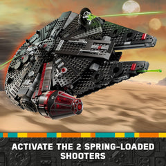 LEGO Star Wars The Dark Falcon Buildable Starship Millenium Falcon Toy with 6 Minifigures