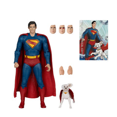 McFarlane Toys - DC Multiverse Theatrical Deluxe Superman Movie: Superman and Krypto 7-Inch Scale Action Figure
