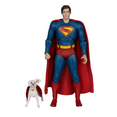 McFarlane Toys - DC Multiverse Theatrical Deluxe Superman Movie: Superman and Krypto 7-Inch Scale Action Figure