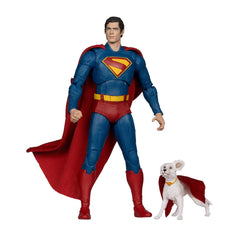 McFarlane Toys - DC Multiverse Theatrical Deluxe Superman Movie: Superman and Krypto 7-Inch Scale Action Figure